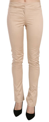 Just Cavalli Cream Low Waist Skinny Formal Trousers Pants -   -  Just Cavalli.